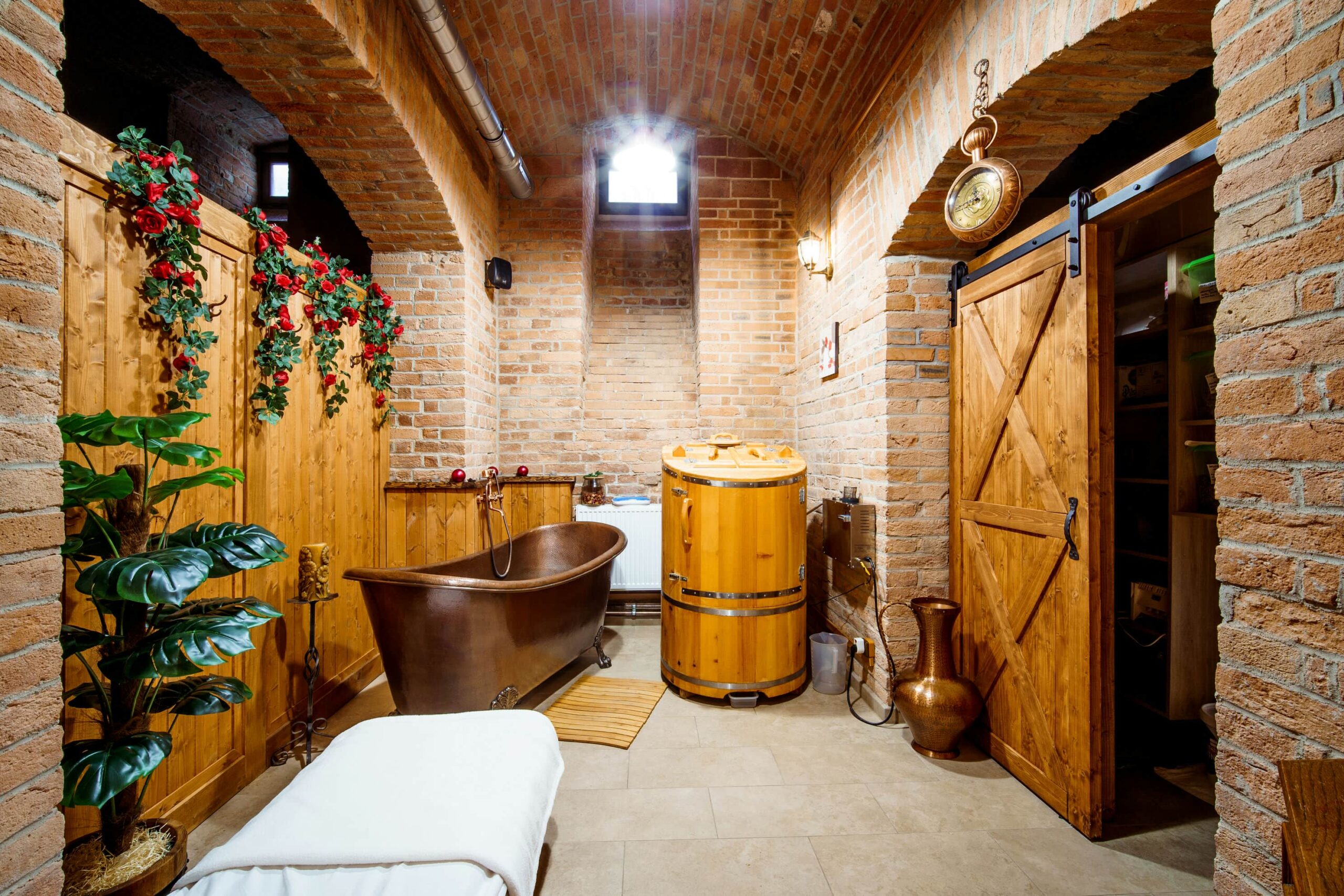 Atmosféra procedur v pivních lázních