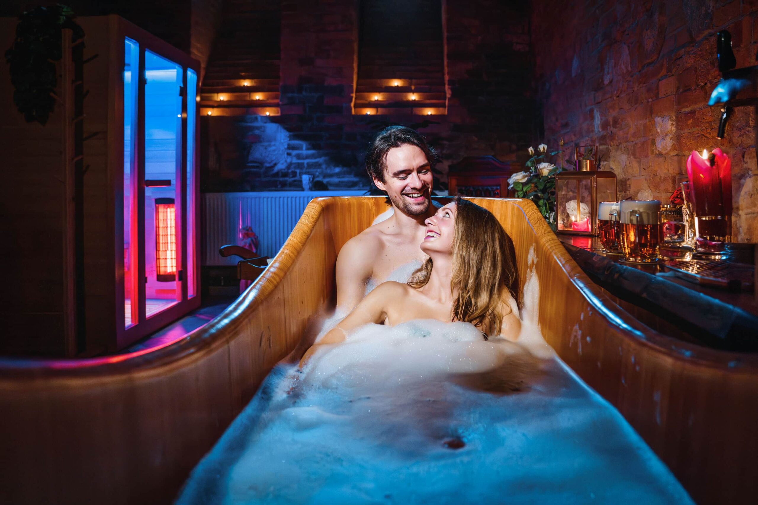 Dekorace a atmosféra lázní